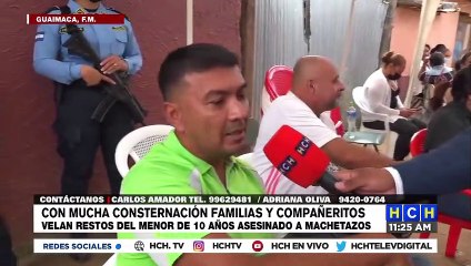 ¡Dolor e impotencia! Velan a escolar que murió a manos de "lunático" en Guaimaca