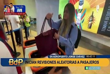 Revisiones aleatorias en aeropuerto Jorge Chávez: ¿Qué artículos están prohibidos en equipaje de mano?