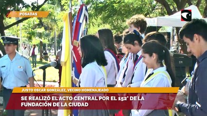 Se realizó el acto central por el 152° de la fundación de la ciudad
