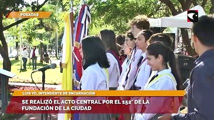 Se realizó el acto central por el 152° de la fundación de la ciudad