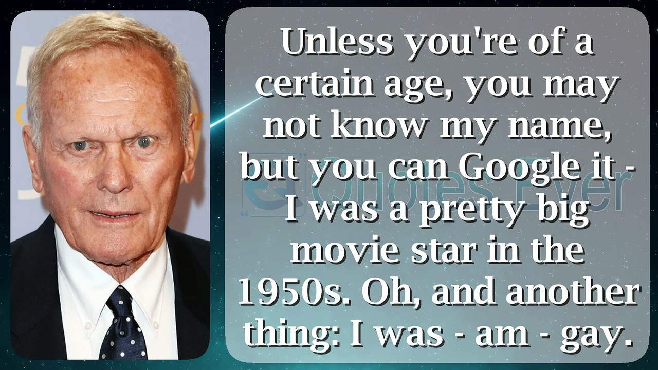 Tab Hunter 42 #quotes #quotesaboutlife #quotesaboutlove #quoteschannel Quotes Ever