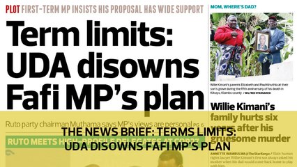 The News Brief: Terms limit: UDA disowns Fafi MP's plan
