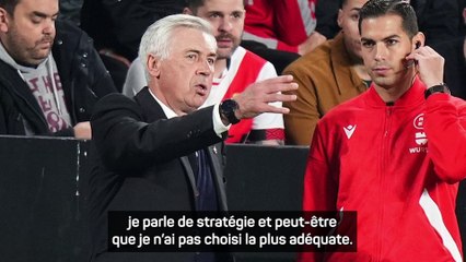 Ancelotti : " Peut-être que j'ai fait une erreur"