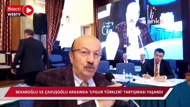 Mehmet Bekaroğlu ve Dışişleri Bakanı Mevlüt Çavuşoğlu arasında tartışma