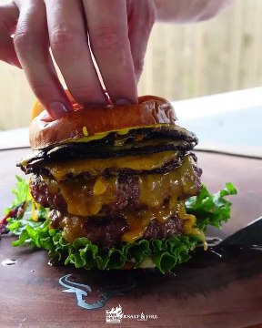 The Ultimate Smoked Bologna Cheeseburger with Salt & Fire BBQ