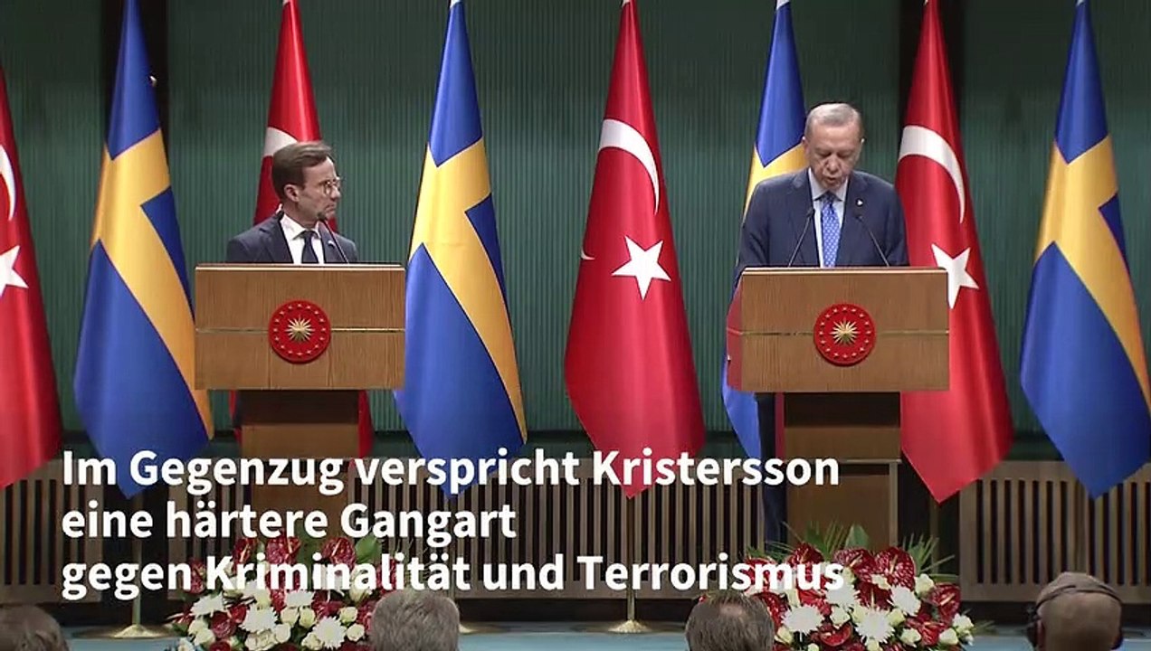 Kristersson wirbt in Ankara um Nato-Mitgliedschaft Schwedens