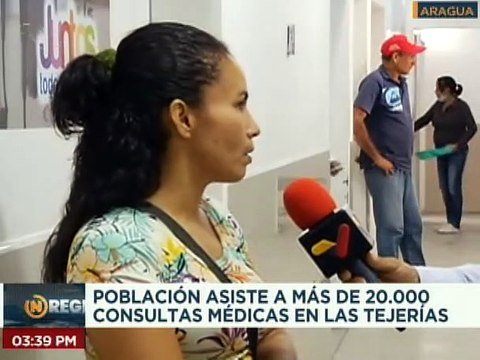 Habitantes de Las Tejerías son atendidos en la Clínica Popular Andrés Eloy Rodríguez