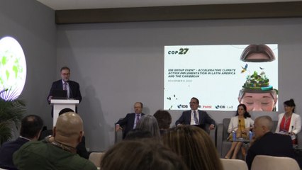 Financiación pública y privada contra crisis climática, el reto del BID