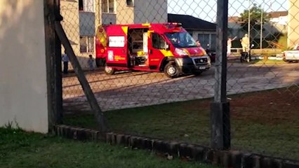 Criança de quatro anos fica ferida após queda