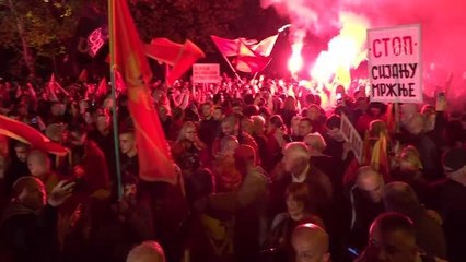 MONTENEGRO - Karadağ'da cumhurbaşkanının yetkilerini kısıtlayan "tartışmalı yasa" protesto edildi