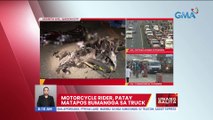Motorcycle rider, patay matapos bumangga sa truck | UB