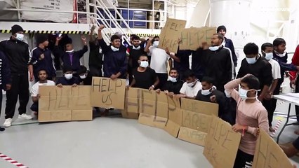 Fin de la pesadilla para los 212 migrantes atrapados en el Geo Barents en el puerto de Catania