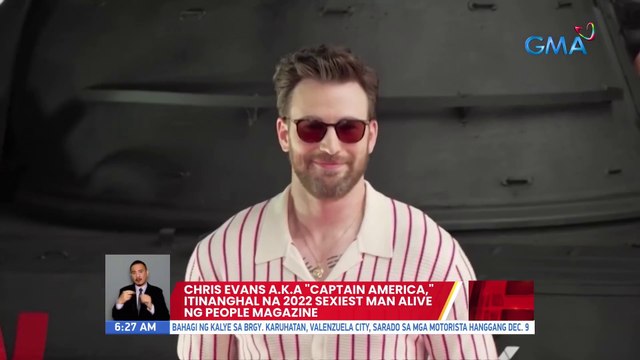 Chris Evans a.k.a. Captain America , itinanghal na 2022 Sexiest Man Alive ng People Magazine | UB