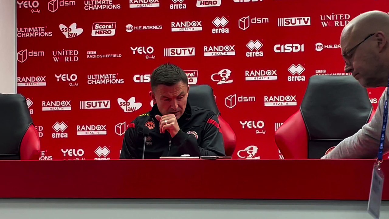 Paul Heckingbottom's verdict on Sheffield United's defeat to Rotherham United