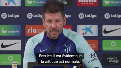14e j. - Simeone : "La critique est normale"