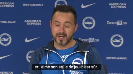 Brighton - De Zerbi : "J'aime le style de jeu d'Arteta"