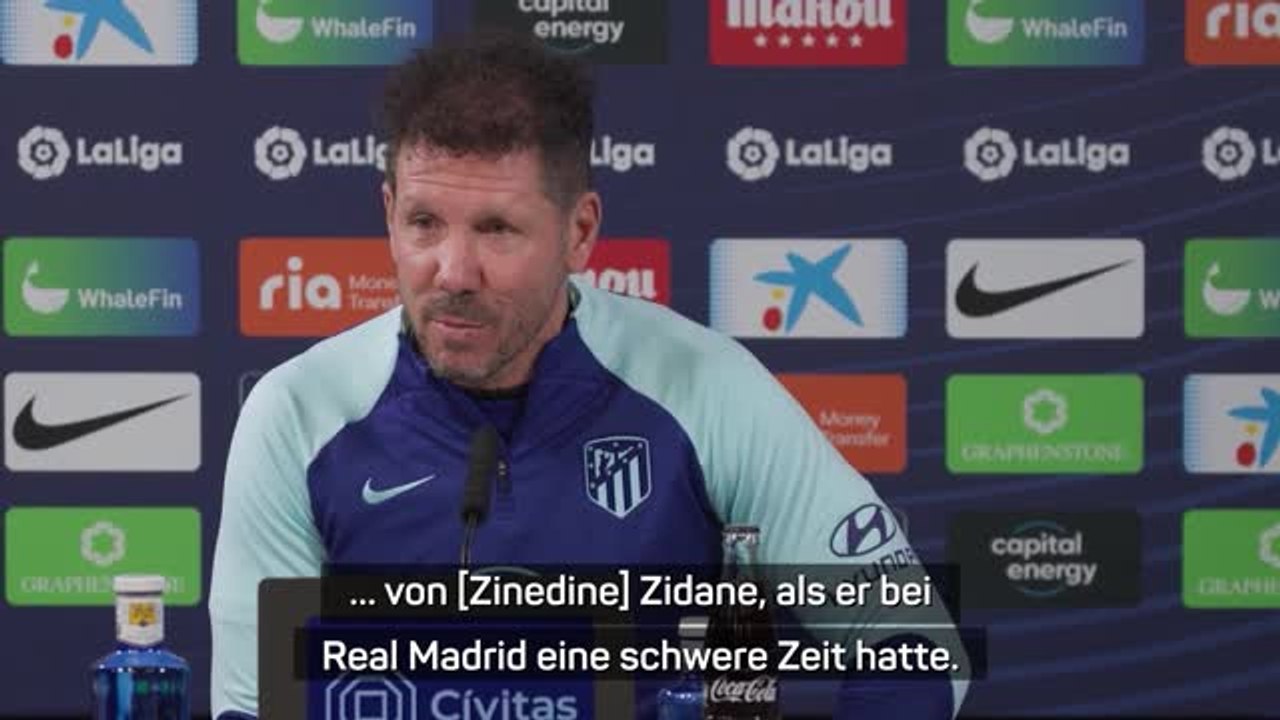 Simeone zitiert Zidane: 'Lasst mich arbeiten'