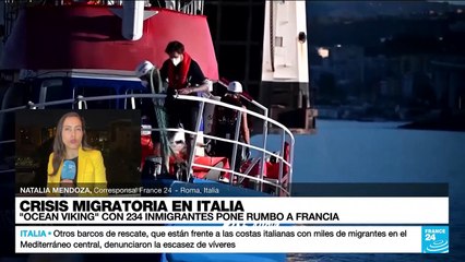 Informe desde Roma: barco humanitario Ocean Viking pone rumbo hacia Francia
