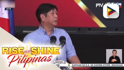 Pagbangon at pagtutulungan, mensahe ni Pres. Ferdinand R. Marcos Jr. sa mga taga-Tacloban, Leyte; Patuloy na pag-agapay ng gobyerno sa mga nasalanta ng kalamidad sa bansa, tiniyak ng Pangulo