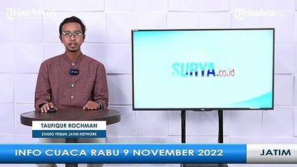 INFO CUACA JATIM RABU 9 NOVEMBER 2022 Kabupaten Malang Dilanda Hujan Petir Surabaya Hujan Sedang