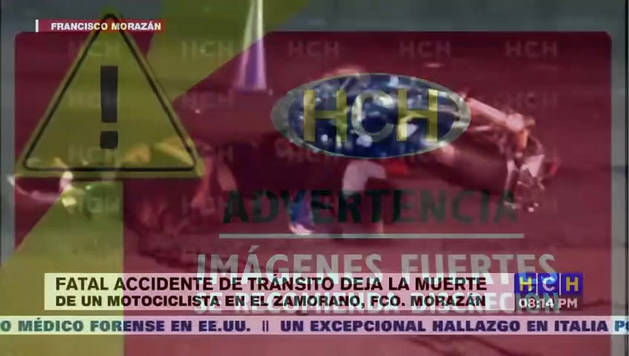Fatal accidente de tránsito deja la muerte de un motociclista - Vídeo ...