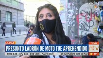 La policía capturó a uno de los ladrones de robo de motocicletas