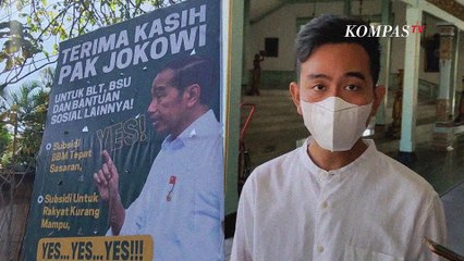 Baliho Bertuliskan Terima Kasih Jokowi Tersebar di Solo, Ini Kata Gibran