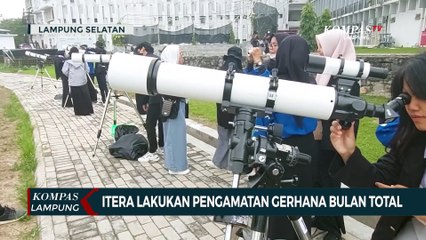 Itera Lakukan Pengamatan Gerhana Bulan Total