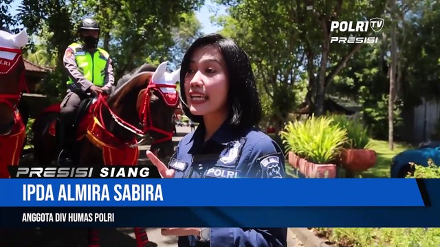 Polri Terjunkan Pengamanan dari Baharkam Polri Melalui Patroli Kuda