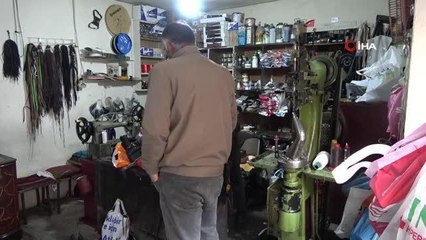 Kış kapıya dayandı, ayakkabı tamircilerinde yoğunluk başladı