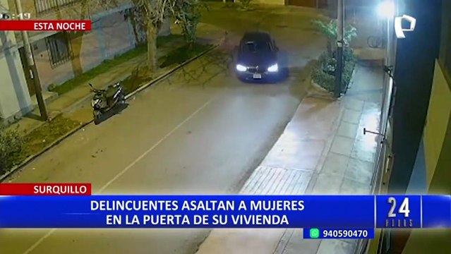 Robo en Surquillo: Mujeres son violentamente asaltadas en la puerta de su casa