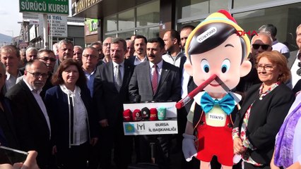 İYİ Parti'den TÜİK'e 'pinokyo' maketli protesto