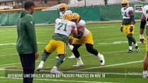 Offensive Line Drills at Green Bay Packers Practice