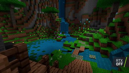 Minecraft RTX - RTX On_Off Gameplay