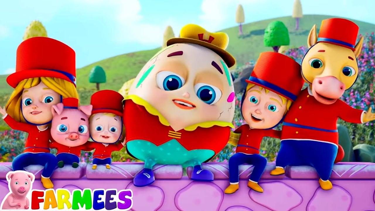 Humpty Dumpty Nursery Rhyme & Cartoon Video for Kids by Farmees - video ...
