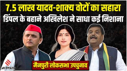 Télécharger la video: Mainpuri By Election: 4.25 लाख यादव, 3.25 लाख शाक्य, Dimple Yadav के बहाने Akhilesh का बड़ा दांव