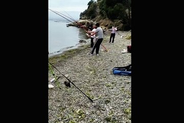 Balık tutmak isteyen amatör balıkçıların avı bu oldu