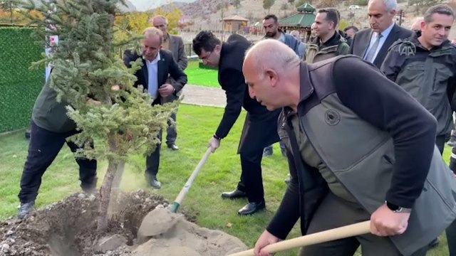 Doğa harikası Tortum Şelalesi'nin çehresi yeni dikilen fidanlarla değişecek