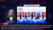 Google Doodle Honors Veterans Day with 3D Sculpture of the American Flag - 1BREAKINGNEWS.COM