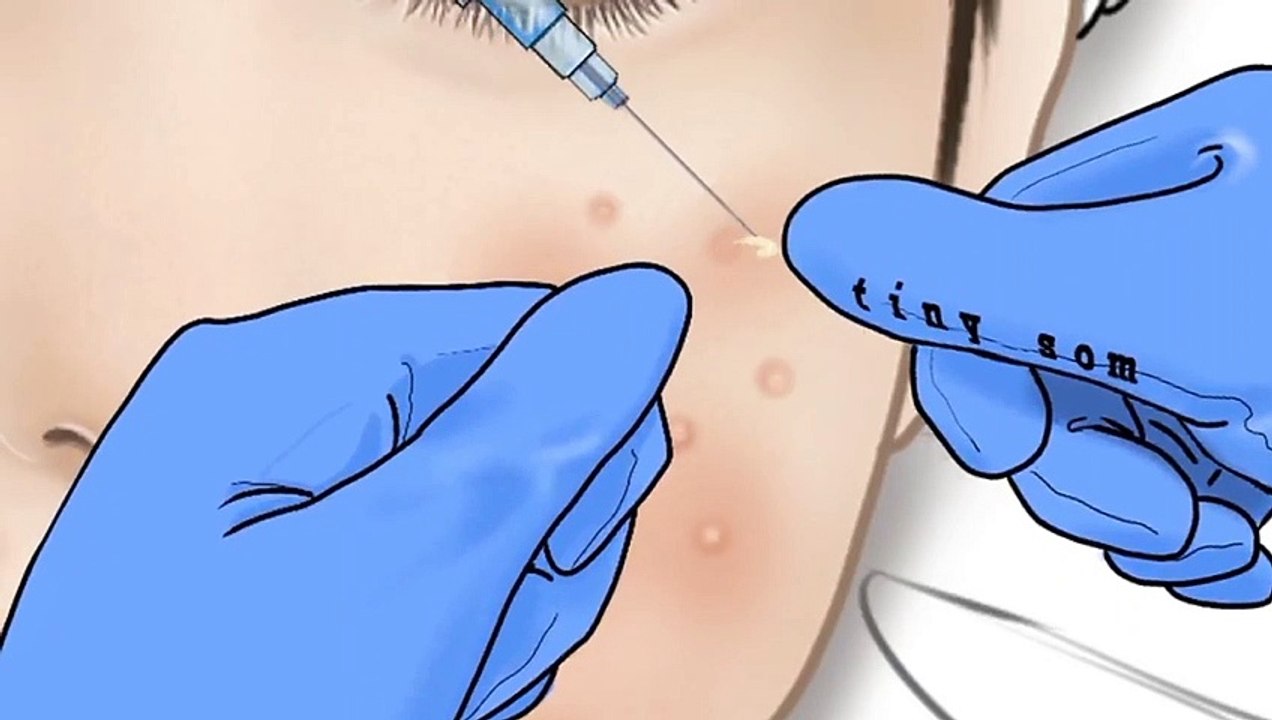 ASMR Care animation collection #1 with nails, toes, tongue, eyelid, ears, teeth, nostrils