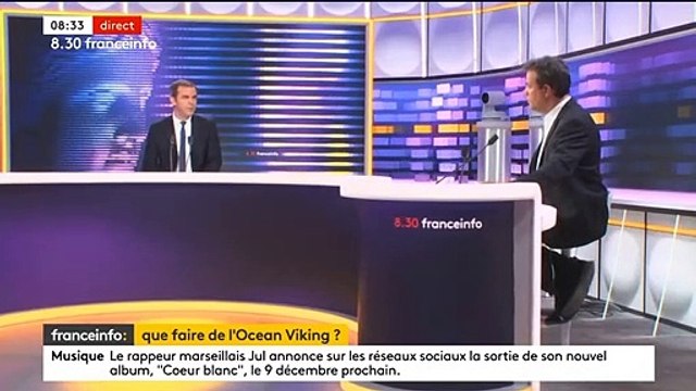 Le porte-parole du gouvernement Olivier Véran demande à l’Italie de « jouer son rôle » et de « respecter ses engagements européens » en accueillant le navire Ocean Viking sur lequel plus de 200 migrants sont bloqués - VIDEO