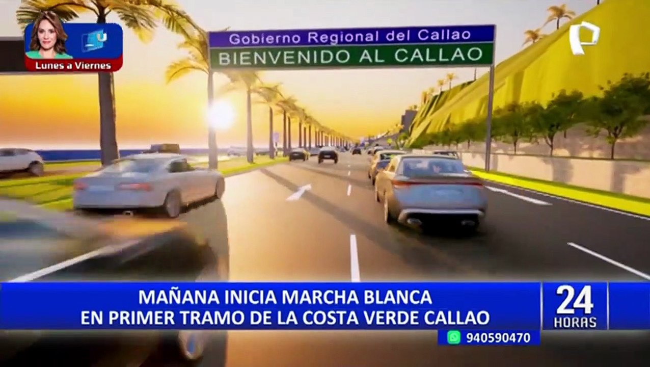 Hoy inicia marcha blanca en el primer tramo de la Costa Verde Callao