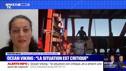 Sophie Beau, directrice générale de SOS Méditerranée, à propos de l'Ocean Viking: "Il devrait arriver demain matin proche de la France"