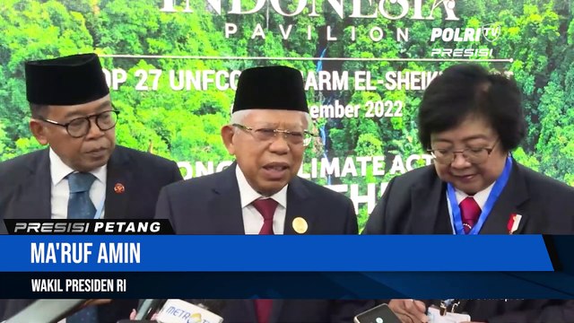 Wapres K.H Ma'ruf Amin Kunjungi Paviliun Indonesia di COP27
