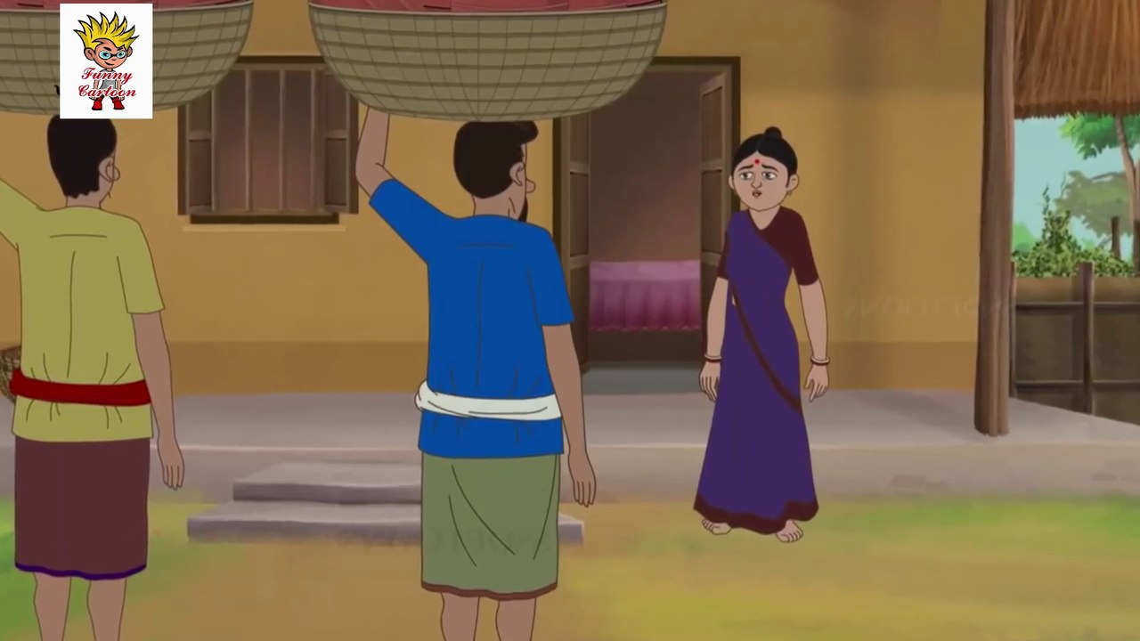 cartoon story - Bewakoof Bahu  - BEST HINDI STORY - Bhullakad Cartoon funny - funny - comedy video