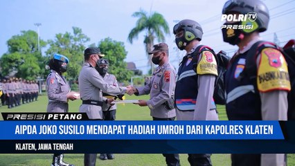 Aipda Joko Susilo Mendapat Kejutan Hadiah Umroh Dari Kapolres Klaten