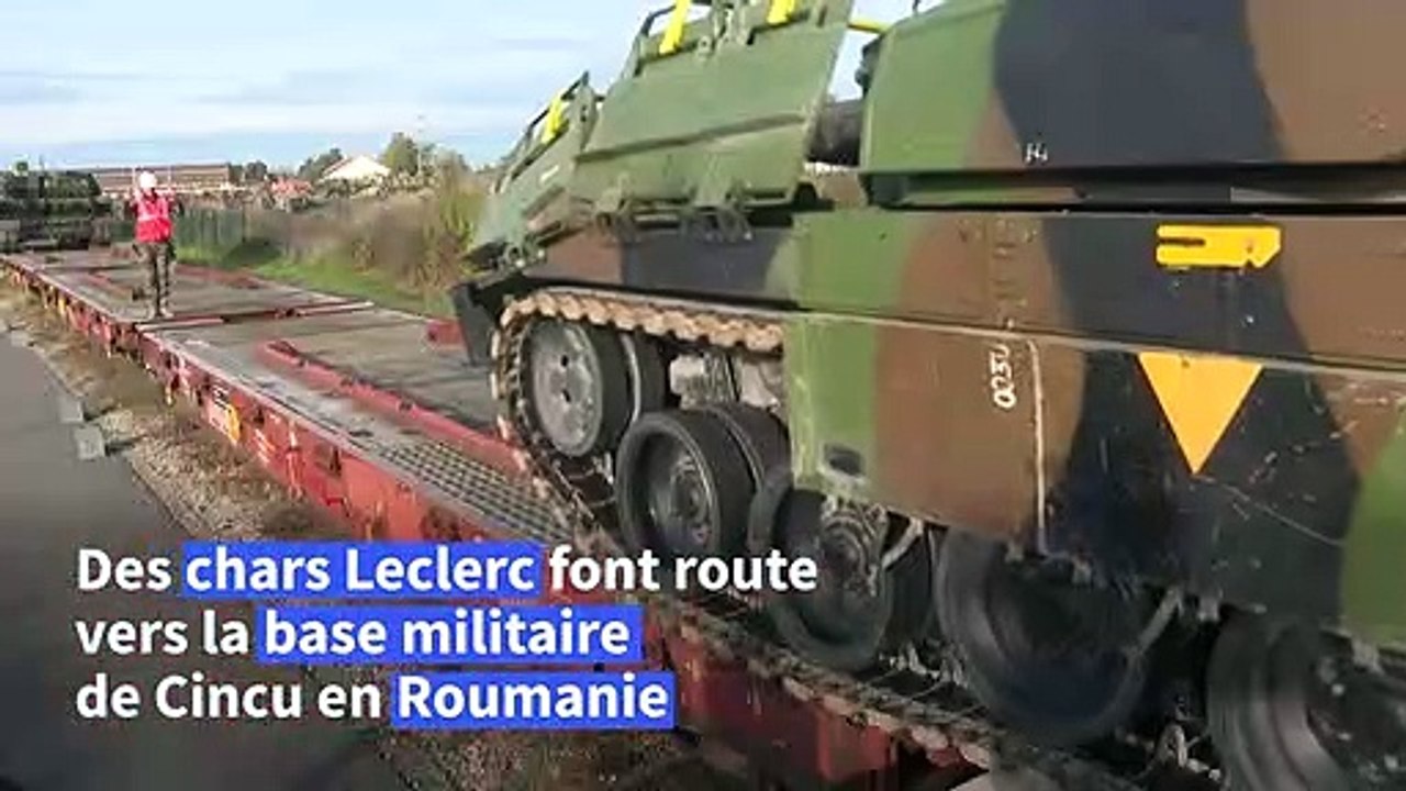 Ukraine: des chars Leclerc font route vers la Roumanie