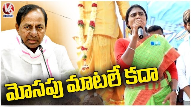 YSRTP Chief YS Sharmila Slams CM KCR At Praja Prasthana Padayatra | Mancherial | V6 News (1)