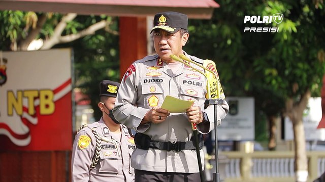 Kapolda NTB Pimpin Apel Gelar Pasukan Sukseskan WSBK 2022