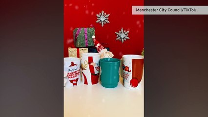 Manchester Council makes their own Christmas Mugs